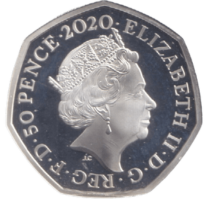 2020 SILVER PROOF 50P IGUANODON - 50P Silver Proof - Cambridgeshire Coins