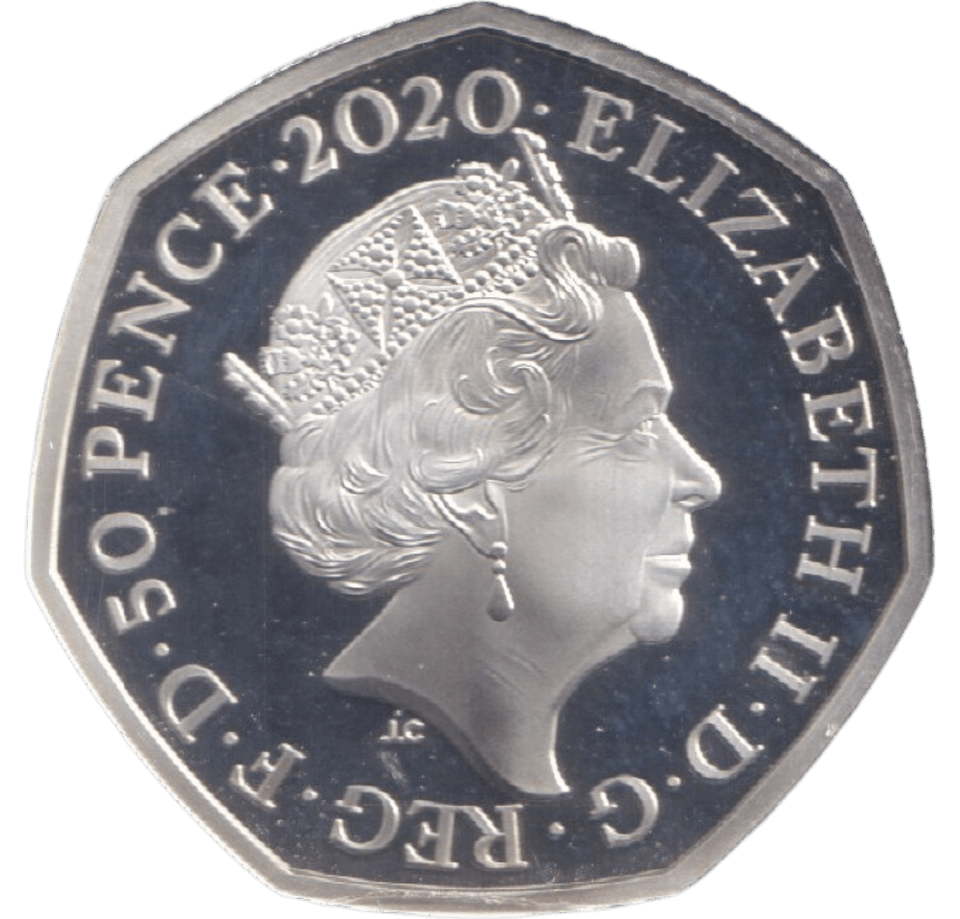 2020 SILVER PROOF 50P IGUANODON - 50P Silver Proof - Cambridgeshire Coins