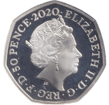 2020 SILVER PROOF 50P IGUANODON - 50P Silver Proof - Cambridgeshire Coins
