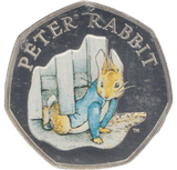 2020 SILVER PROOF COLOURED 50 P PETER RABBIT - 50P Silver Proof - Cambridgeshire Coins
