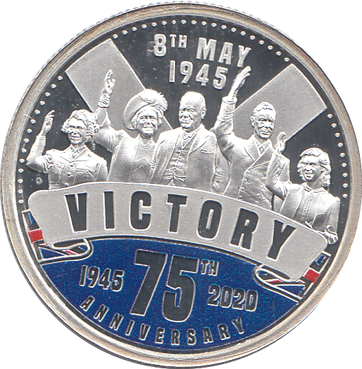 2020 SILVER PROOF DOLLAR 75H ANNIVERSARY OF VICTORY - WORLD COINS - Cambridgeshire Coins