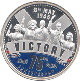 2020 SILVER PROOF DOLLAR 75H ANNIVERSARY OF VICTORY - WORLD COINS - Cambridgeshire Coins