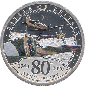 2020 SILVER PROOF DOLLAR 80TH ANNIVERSARY OF BATTLE OF BRITAIN - WORLD COINS - Cambridgeshire Coins