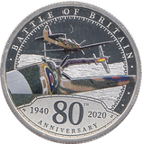 2020 SILVER PROOF DOLLAR 80TH ANNIVERSARY OF BATTLE OF BRITAIN - WORLD COINS - Cambridgeshire Coins
