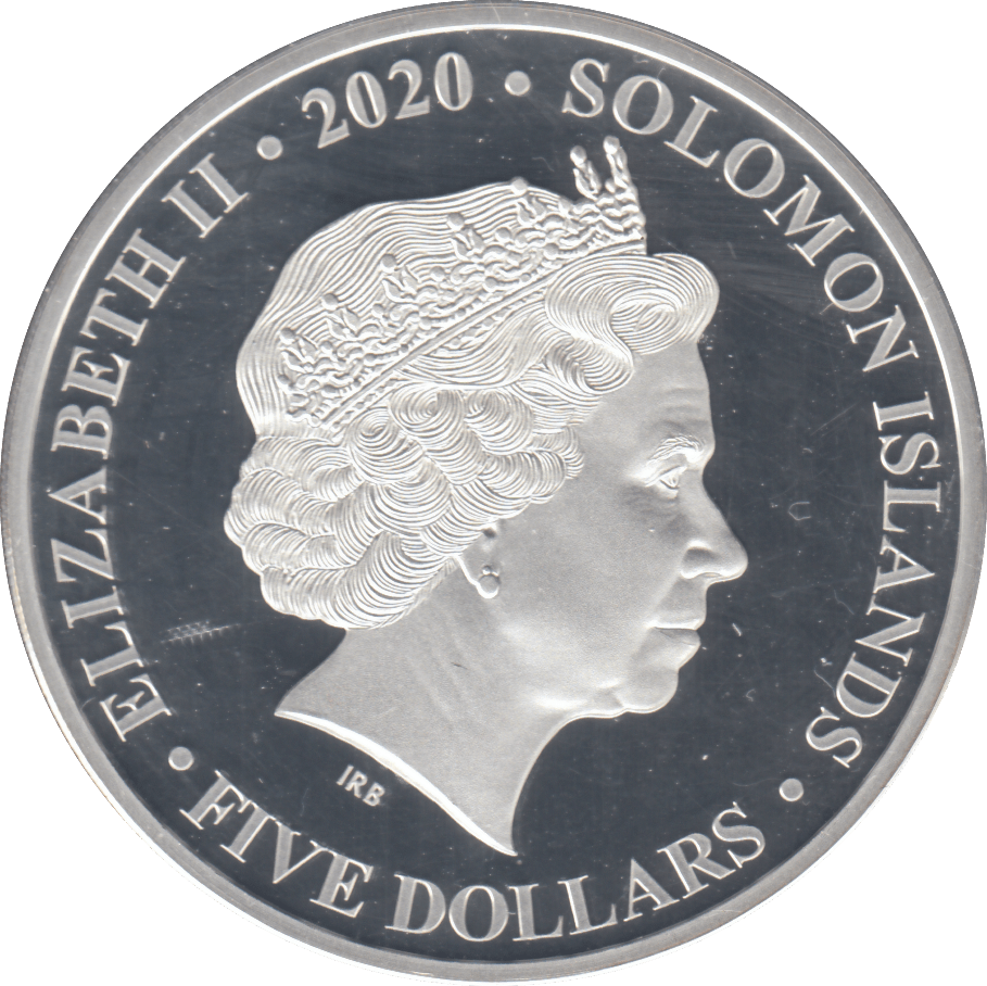 2020 SILVER PROOF FIVE DOLLAR 75TH ANNIVERSARY - SILVER WORLD COINS - Cambridgeshire Coins
