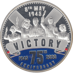 2020 SILVER PROOF FIVE DOLLAR 75TH ANNIVERSARY - SILVER WORLD COINS - Cambridgeshire Coins