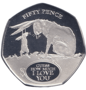 2020 SILVER PROOF GIBRALTAR GUESS HOW MUCH I LOVE YOU 50P - 50P Silver Proof - Cambridgeshire Coins