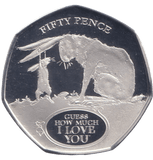 2020 SILVER PROOF GIBRALTAR GUESS HOW MUCH I LOVE YOU 50P - 50P Silver Proof - Cambridgeshire Coins