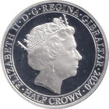 2020 SILVER PROOF HALF CROWN GIBRALTAR - SILVER WORLD COINS - Cambridgeshire Coins