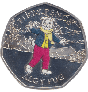 2020 SILVER PROOF ISLE OF MAN ALGY PUG 50P - 50P Silver Proof - Cambridgeshire Coins