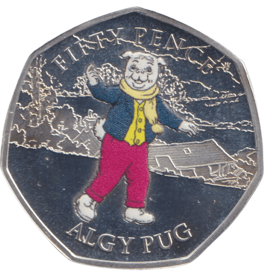 2020 SILVER PROOF ISLE OF MAN ALGY PUG 50P - 50P Silver Proof - Cambridgeshire Coins