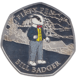 2020 SILVER PROOF ISLE OF MAN BILL BADGER 50P - 50P Silver Proof - Cambridgeshire Coins