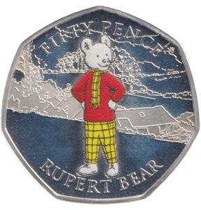 2020 SILVER PROOF ISLE OF MAN RUPERT BEAR 50P - 50P Silver Proof - Cambridgeshire Coins