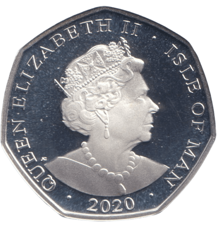 2020 SILVER PROOF ISLE OF MAN RUPERT BEAR 50P - 50P Silver Proof - Cambridgeshire Coins