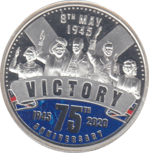 2020 SILVER PROOF ONE DOLLAR 75TH ANNIVERSARY - SILVER WORLD COINS - Cambridgeshire Coins