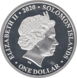 2020 SILVER PROOF ONE DOLLAR 75TH ANNIVERSARY - SILVER WORLD COINS - Cambridgeshire Coins