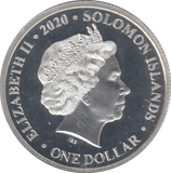 2020 SILVER PROOF ONE DOLLAR 75TH ANNIVERSARY - SILVER WORLD COINS - Cambridgeshire Coins
