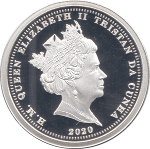 2020 SILVER PROOF ONE POUND TRISTAN DA CUNHA - SILVER WORLD COINS - Cambridgeshire Coins