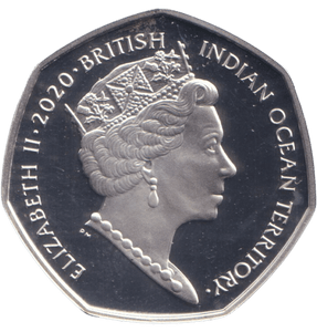 2020 SILVER PROOF PIEDFORT INDIAN OCEAN TERRITORY FATHER CHRISTMAS 50P - 50P Silver Proof - Cambridgeshire Coins