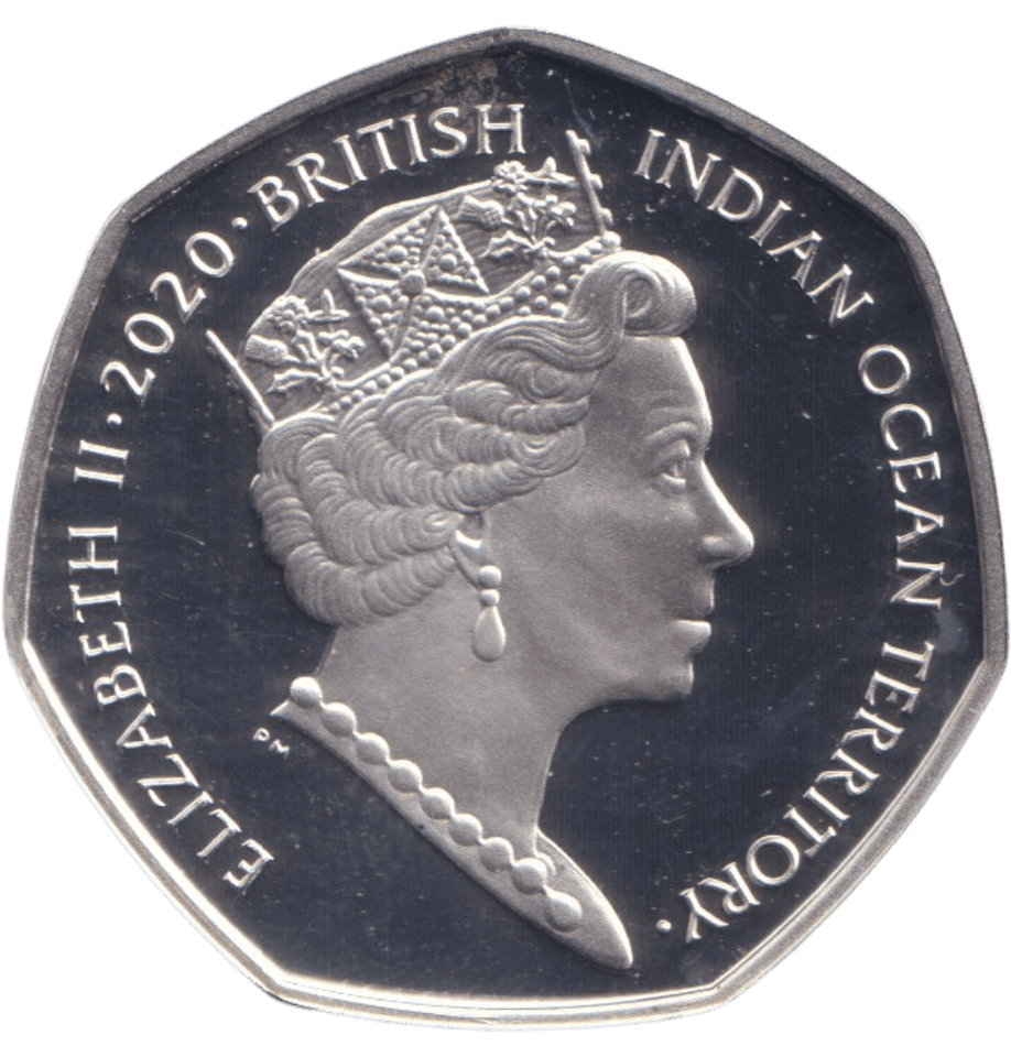 2020 SILVER PROOF PIEDFORT INDIAN OCEAN TERRITORY FATHER CHRISTMAS 50P - 50P Silver Proof - Cambridgeshire Coins