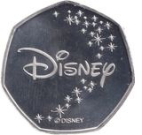 2020 SILVER PROOF PLATED 50P SHAPED COIN DISNEY CHRISTOPHER - 50P SHAPED COIN - Cambridgeshire Coins