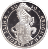 2020 SILVER PROOF TWO POUND QUEEN'S BEASTS WHITE HORSE OF HANOVER - SILVER WORLD COINS - Cambridgeshire Coins