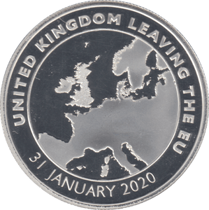 2020 SILVER PROOF UNITED KINGDOM LEAVING THE EUROPE - SILVER WORLD COINS - Cambridgeshire Coins
