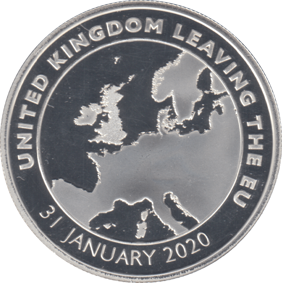 2020 SILVER PROOF UNITED KINGDOM LEAVING THE EUROPE - SILVER WORLD COINS - Cambridgeshire Coins