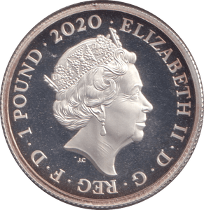 2020 SILVER PROOF V.E. DAY ONE POUND - SILVER WORLD COINS - Cambridgeshire Coins