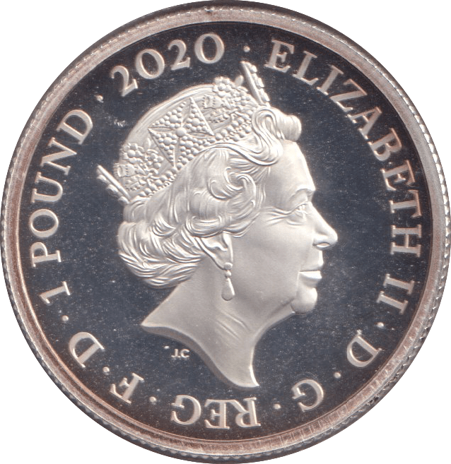 2020 SILVER PROOF V.E. DAY ONE POUND - SILVER WORLD COINS - Cambridgeshire Coins
