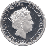 2020 SILVER SOVEREIGN GIBRALTAR - SILVER WORLD COINS - Cambridgeshire Coins
