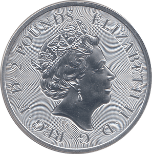 2020 SILVER TWO POUNDS QUEEN ( BU ) - SILVER WORLD COINS - Cambridgeshire Coins