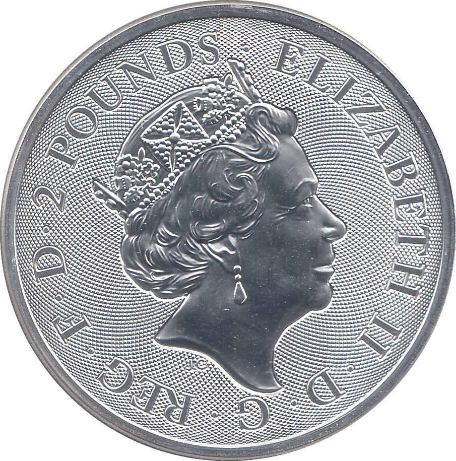 2020 SILVER TWO POUNDS QUEEN ( BU ) - SILVER WORLD COINS - Cambridgeshire Coins