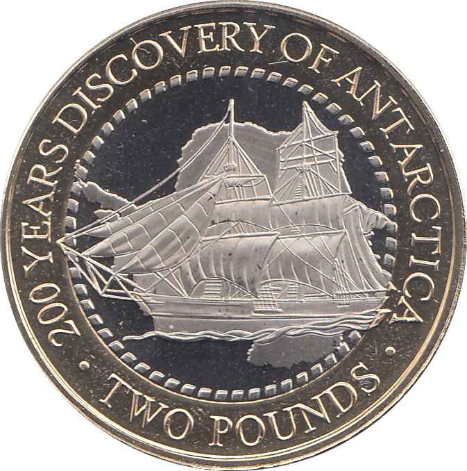 2020 TWO POUNDS 200 YEARS DISCOVERY OF ANTARCTIC ( BU ) - WORLD COINS - Cambridgeshire Coins