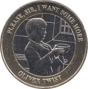 2020 TWO POUNDS OLIVER TWIST PLEASE SIR I WANT SOME MORE ( BU ) - WORLD COINS - Cambridgeshire Coins
