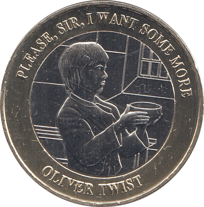 2020 TWO POUNDS OLIVER TWIST PLEASE SIR I WANT SOME MORE ( BU ) - WORLD COINS - Cambridgeshire Coins