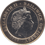 2020 TWO POUNDS SANDRINGHAM HOUSE BAILIWICK OF JERSEY ( BU ) - WORLD COINS - Cambridgeshire Coins