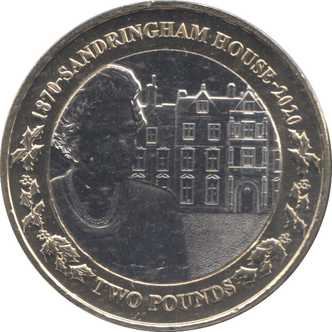 2020 TWO POUNDS SANDRINGHAM HOUSE BAILIWICK OF JERSEY ( BU ) - WORLD COINS - Cambridgeshire Coins