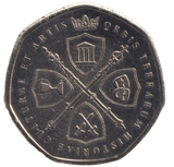 2020 VE DAY BUCKINGHAM PALACE 50P SHAPED COIN - 50P SHAPED COIN - Cambridgeshire Coins