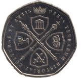 2020 VE DAY PRINCESS ELIZABETH 50P SHAPED COIN - 50P SHAPED COIN - Cambridgeshire Coins
