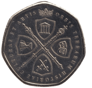 2020 VE DAY PRINCESS ELIZABETH AND PRINCESS MARGARET 50P SHAPED COIN - 50P SHAPED COIN - Cambridgeshire Coins