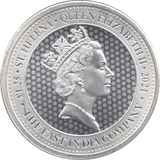 2021 1.25 OUNCE SILVER PROOF GUINEA EAST INDIA COMPANY - SILVER WORLD COINS - Cambridgeshire Coins