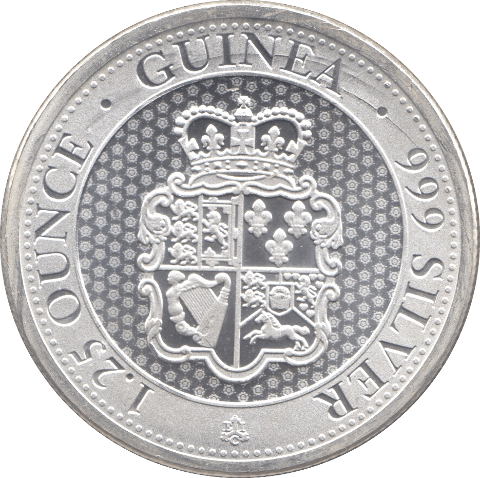 2021 1.25 OUNCE SILVER PROOF GUINEA EAST INDIA COMPANY - SILVER WORLD COINS - Cambridgeshire Coins