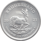 2021 1OZ SILVER KRUGERRAND ( BU ) - SILVER 1 oz COINS - Cambridgeshire Coins
