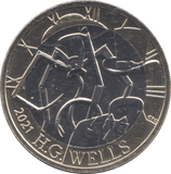 2021 2 POUND BU H.G. WELLS - £2 BU - Cambridgeshire Coins