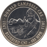 2021 2 POUNDS DONALD CAMPBELL BLUE BIRD CN7 ( BU ) - £2 BU - Cambridgeshire Coins