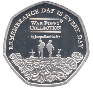 2021 20 CENTS SILVER PLATED REMEMBRANCE DAY ( PROOF ) - WORLD COINS - Cambridgeshire Coins