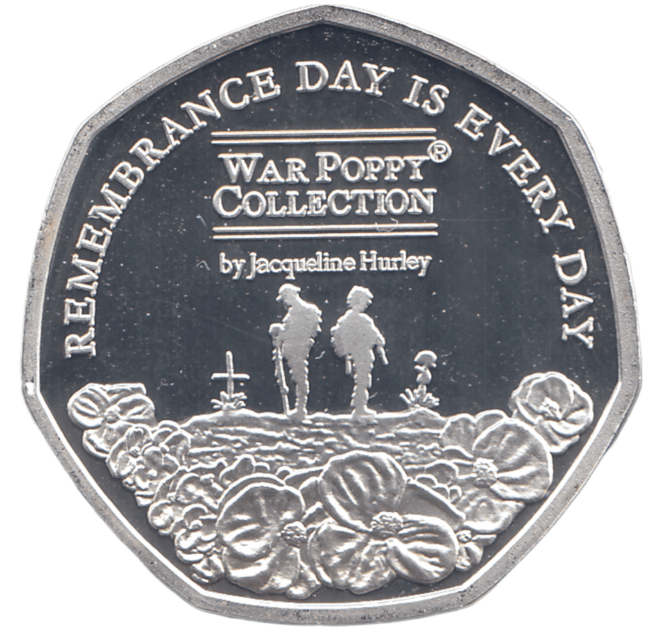 2021 20 CENTS SILVER PLATED REMEMBRANCE DAY ( PROOF ) - WORLD COINS - Cambridgeshire Coins