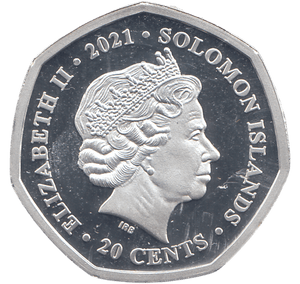 2021 20 CENTS SILVER PLATED TYRANNOSAURUS REX ( PROOF ) - WORLD COINS - Cambridgeshire Coins