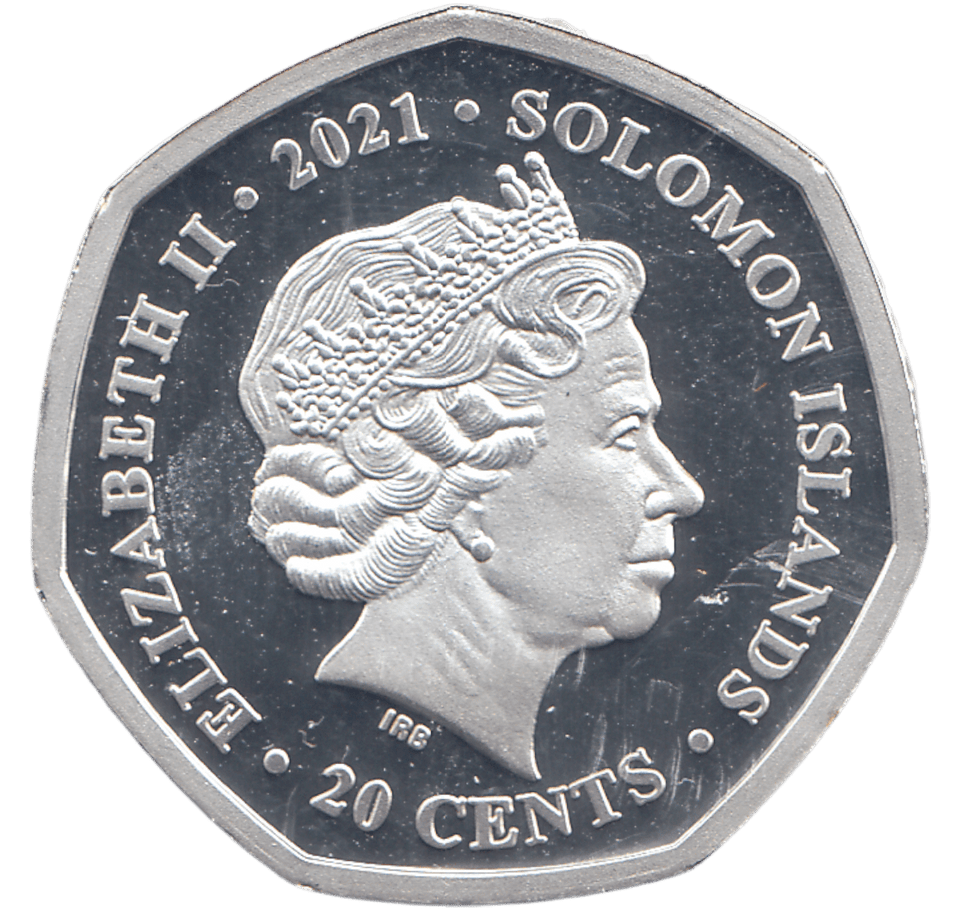 2021 20 CENTS SILVER PLATED TYRANNOSAURUS REX ( PROOF ) - WORLD COINS - Cambridgeshire Coins